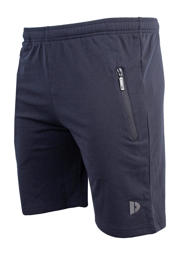 thumbnail: Donkerblauwe heren Donnay sportshort van polyester met elastische tailleband met koord en effen
