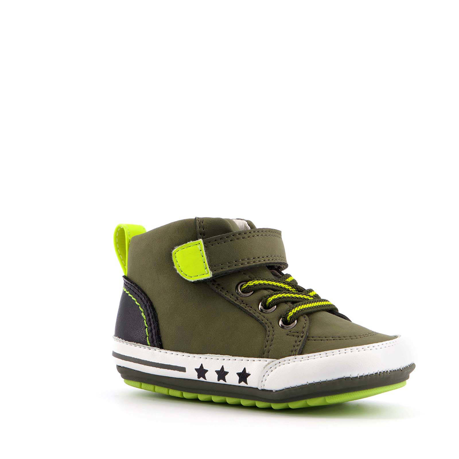 Scapino Groot leren babyschoenen groen | wehkamp