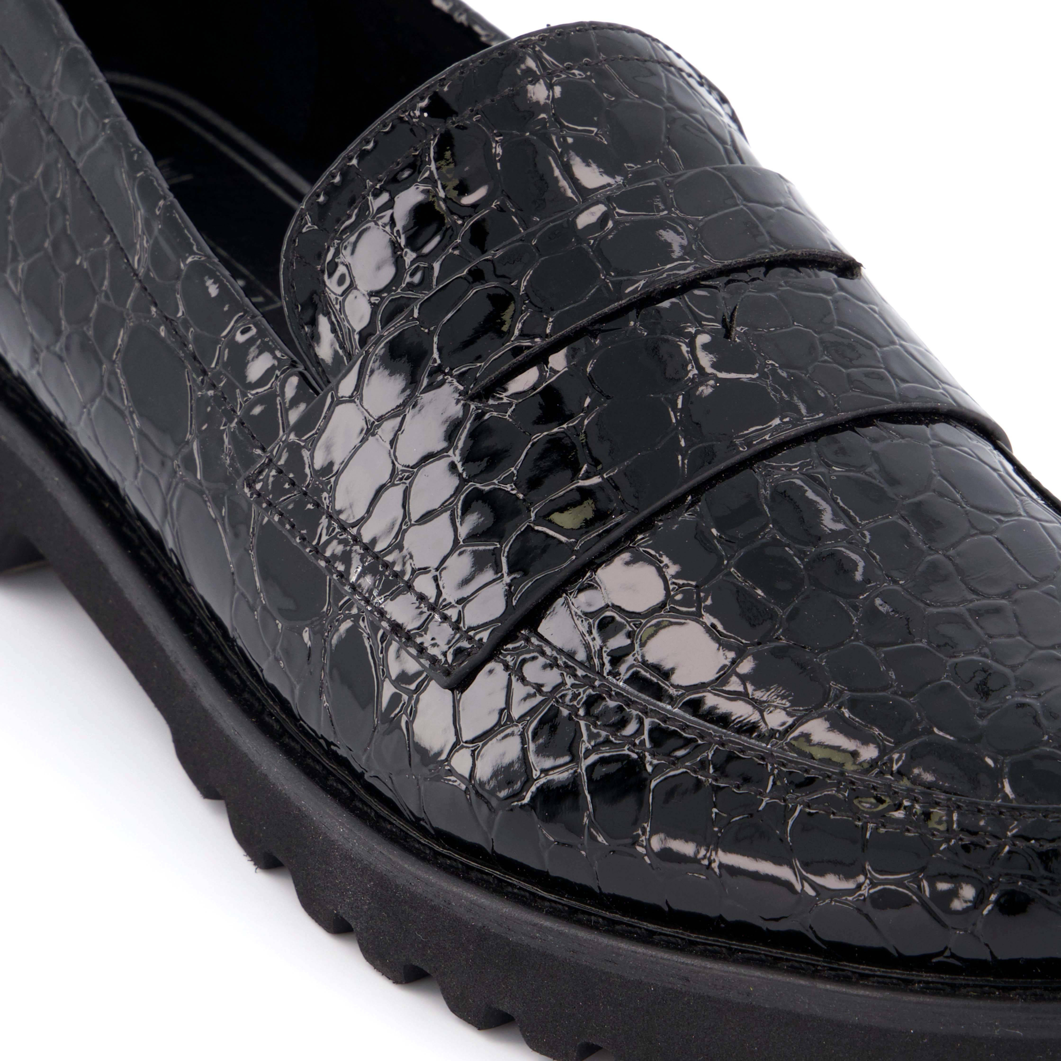 Scapino Nova loafers met crocoprint zwart | wehkamp