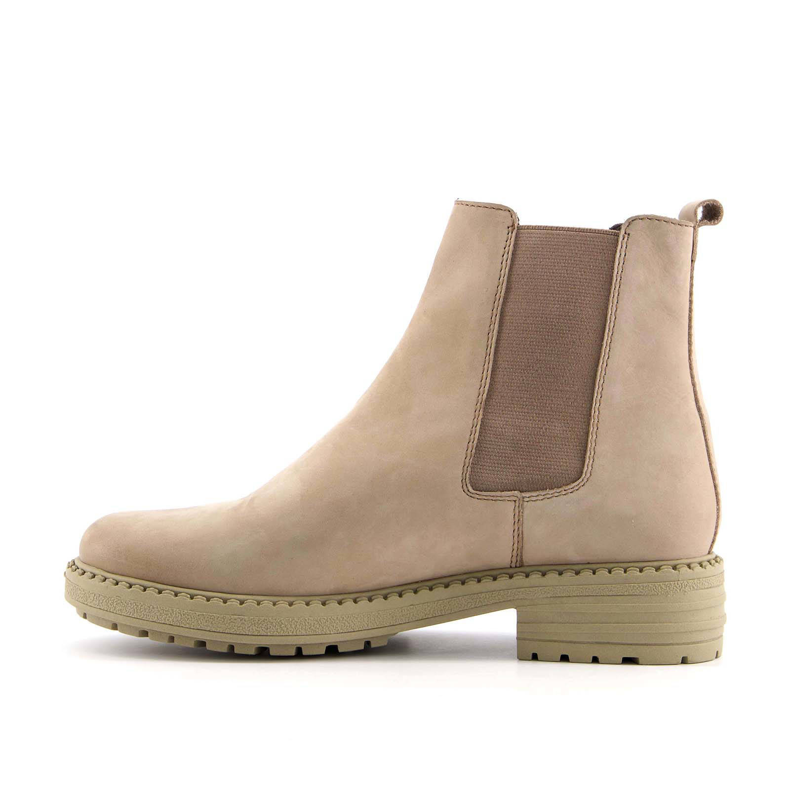 Scapino Harper leren chelsea boots beige | wehkamp