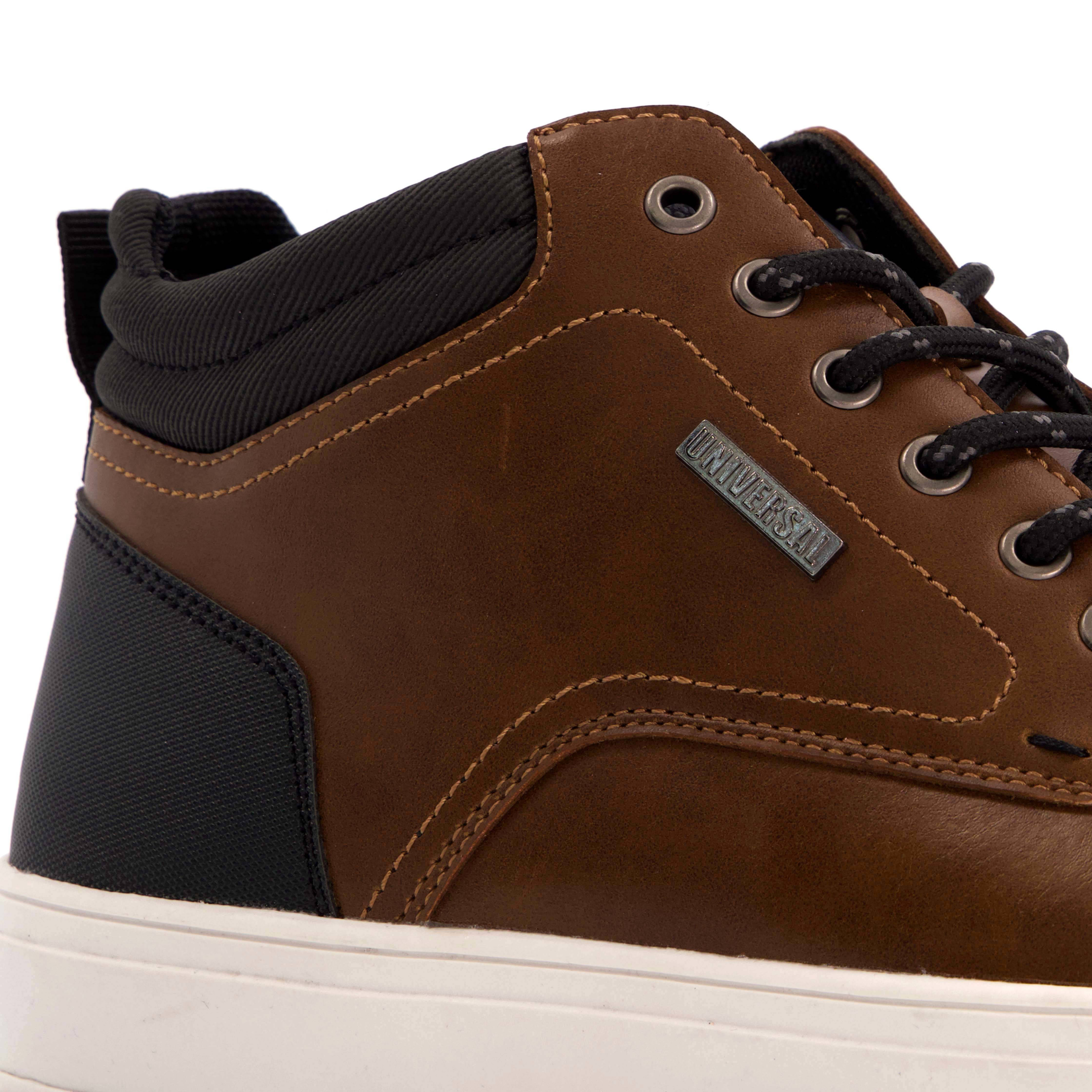 Scapino Blue Box hoge sneakers bruin | wehkamp