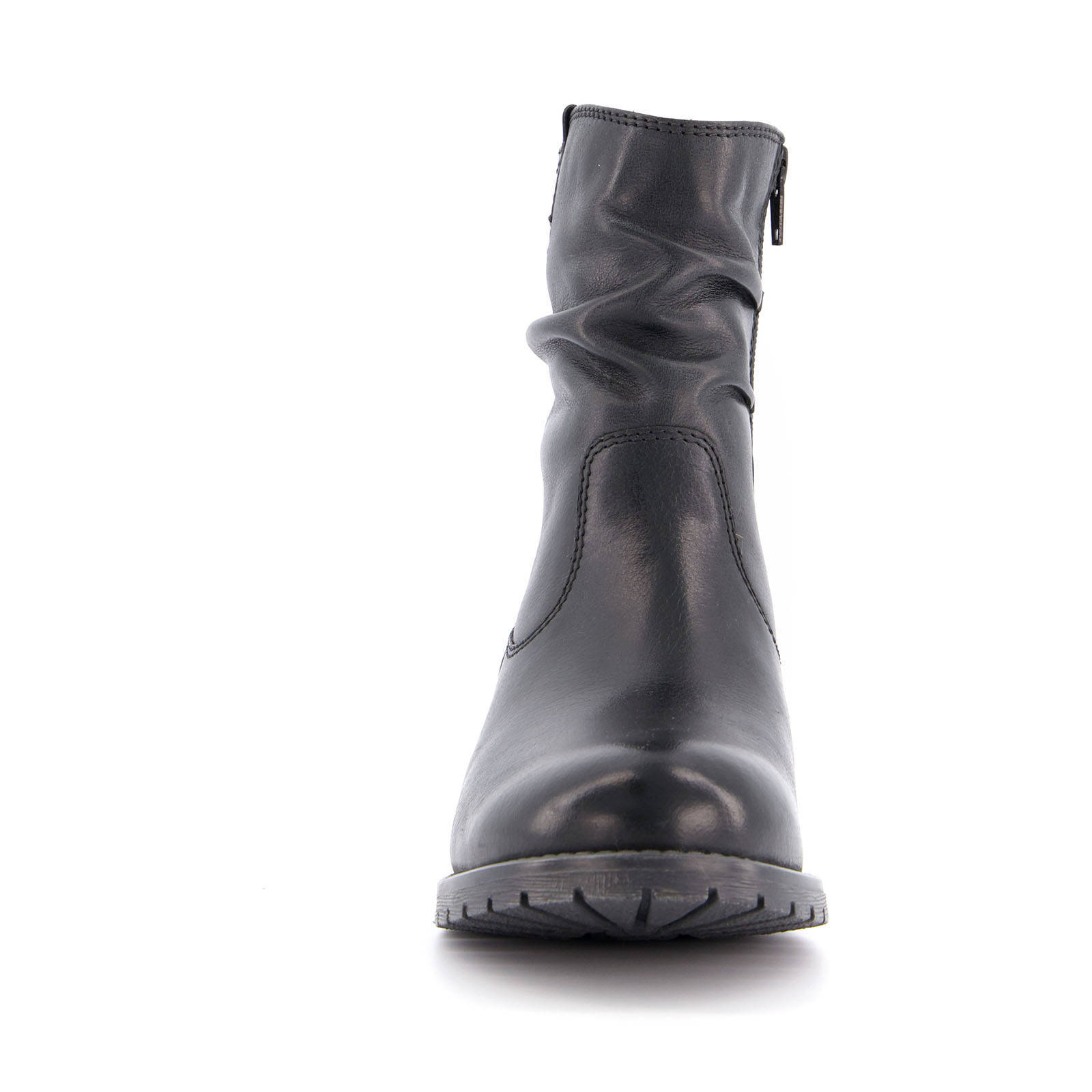 Hush Puppies leren enkellaarzen zwart | wehkamp