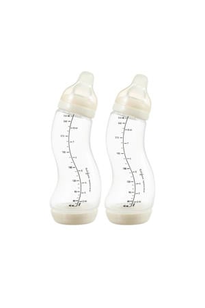 S-Babyfles Anti Koliek - 250 ml - Créme - 2 Stuks - Anti Colic tegen krampjes