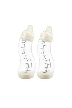 S-Babyfles Anti Koliek - 250 ml - Créme - 2 Stuks - Anti Colic tegen krampjes