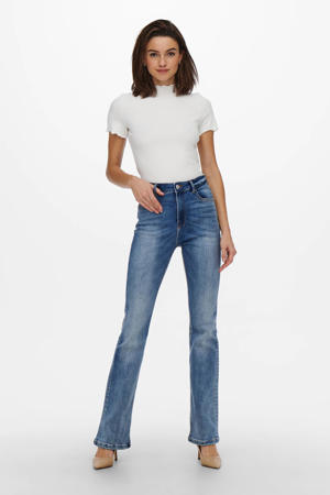 high waist flared jeans ONLMILA medium blue denim