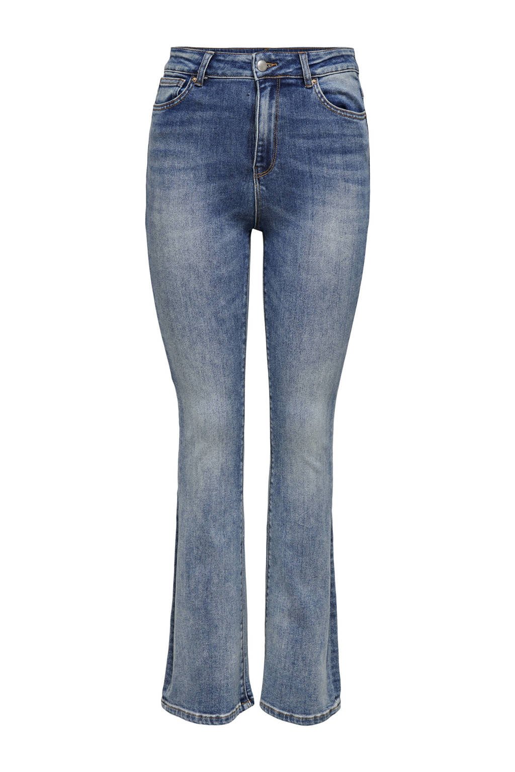 ONLY high waist flared jeans ONLMILA medium blue denim, Medium blue denim