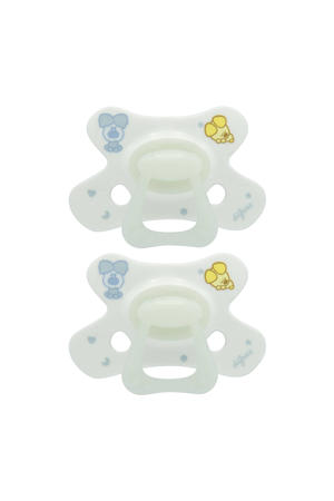 Fopspeen - 20+ Maanden - Woezel en Pip - Glow in the Dark - 2 st.
