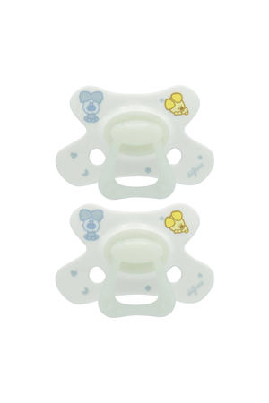 Fopspeen - 20+ Maanden - Woezel en Pip - Glow in the Dark - 2 st.