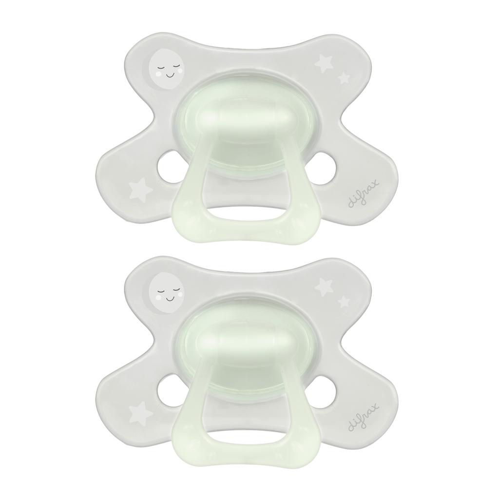 Difrax Dental Fopspeen - 18+ Maanden - Glow in the Dark - 2 st.