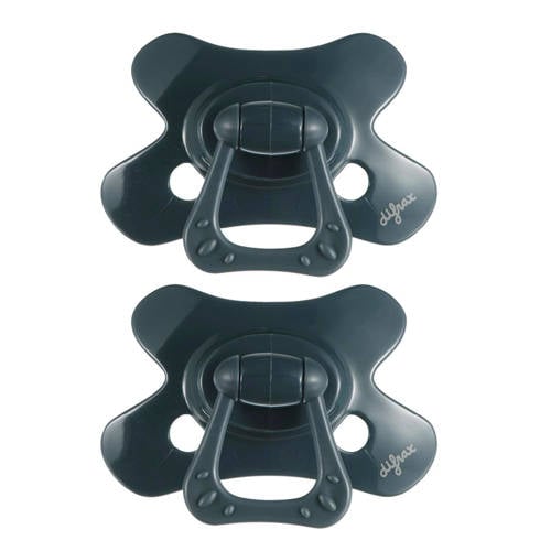 Difrax Dental Fopspeen - 12+ Maanden - Donkerblauw - 2 stuks afbeelding