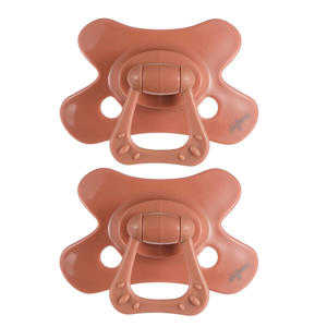 Dental Fopspeen - 18+ Maanden - Roodbruin - 2 stuks