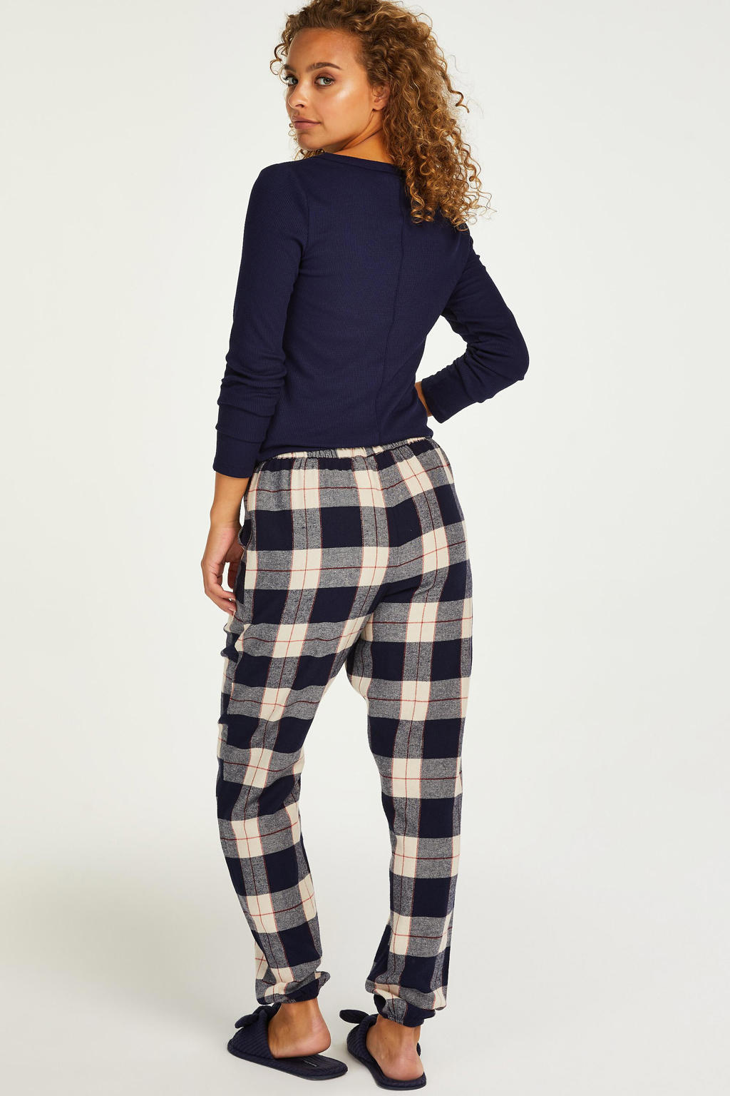 Ekouaer Loungebroek voor heren, zachte pyjamabroek voor heren, pyjamabroek, pyjama voor heren, geruite pyjamabroek met zakken, S-XXL, GP1, XXL