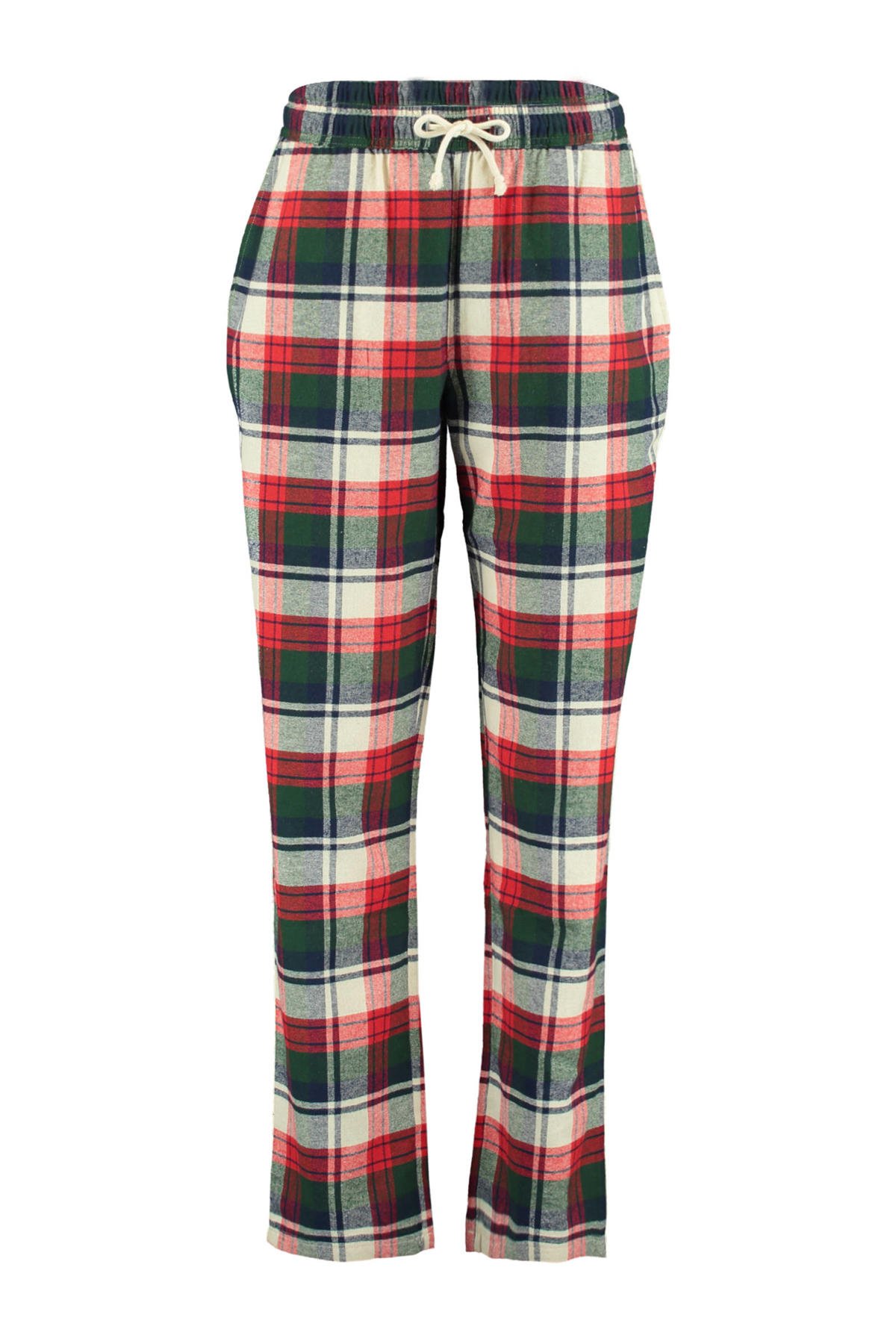 America geruite pyjamabroek Labello rood/groen/wit wehkamp