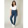 Base Level Curvy slim fit jegging Tessa medium blue denim