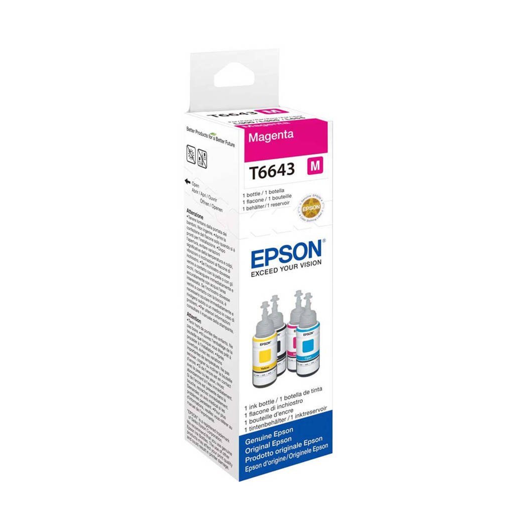 Epson ecotank T6643 MAG inktcartridge, Magenta