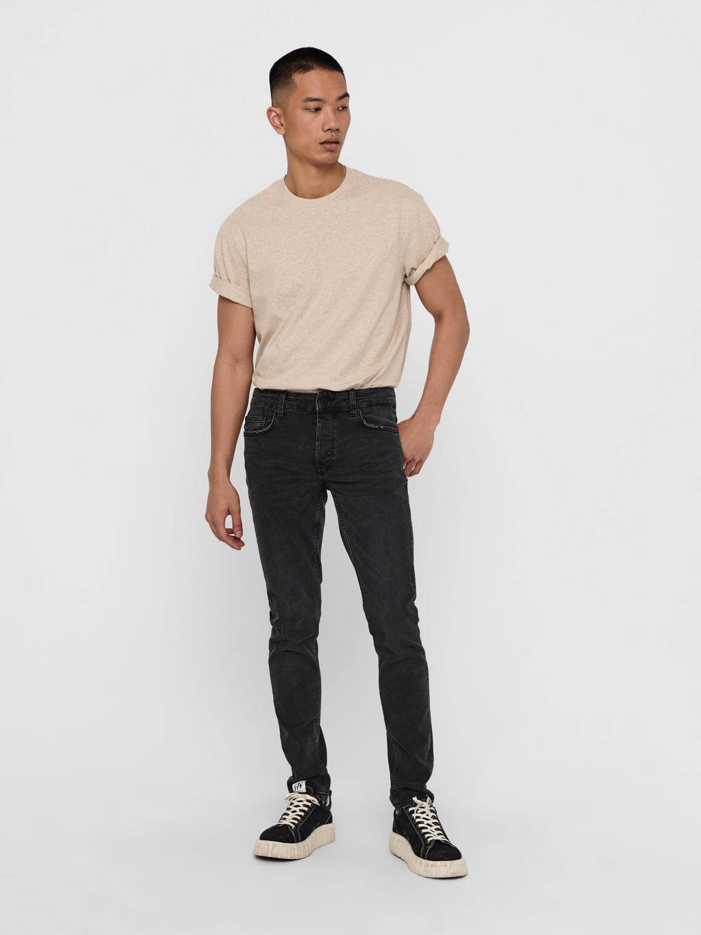 ONLY & SONS slim fit jeans ONSLOOM grey denim 8261, Grey Denim 8261