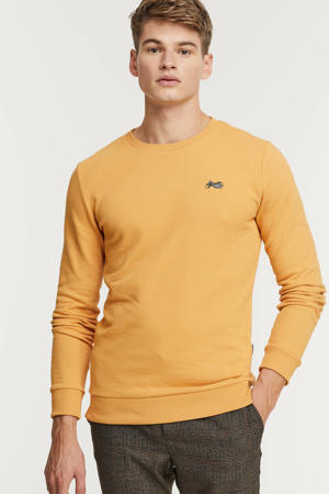 sweater Snowmobile van biologisch katoen honey yellow