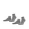 FALKE Happy sneakersokken - grijs (set van 2)