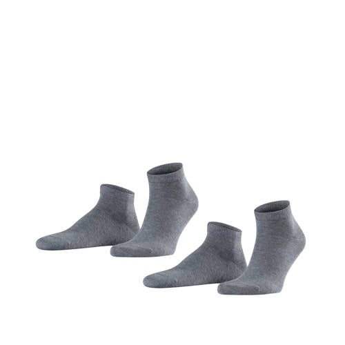 FALKE Happy sneakersokken - set van 2 grijs afbeelding
