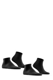 thumbnail: FALKE Happy sneakersokken - set van 2 zwart