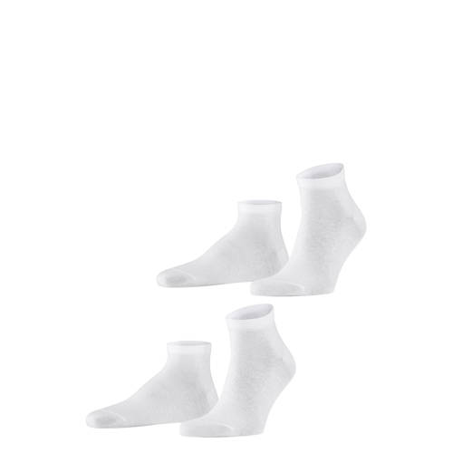 FALKE Happy sneakersokken - set van 2 wit afbeelding