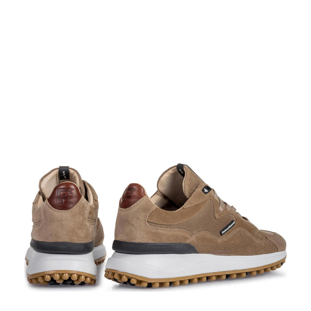 Floris van Bommel Noppi suède sneakers lichtbruin wehkamp