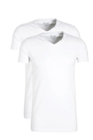 basic T-shirt (set van 2) 900 wit
