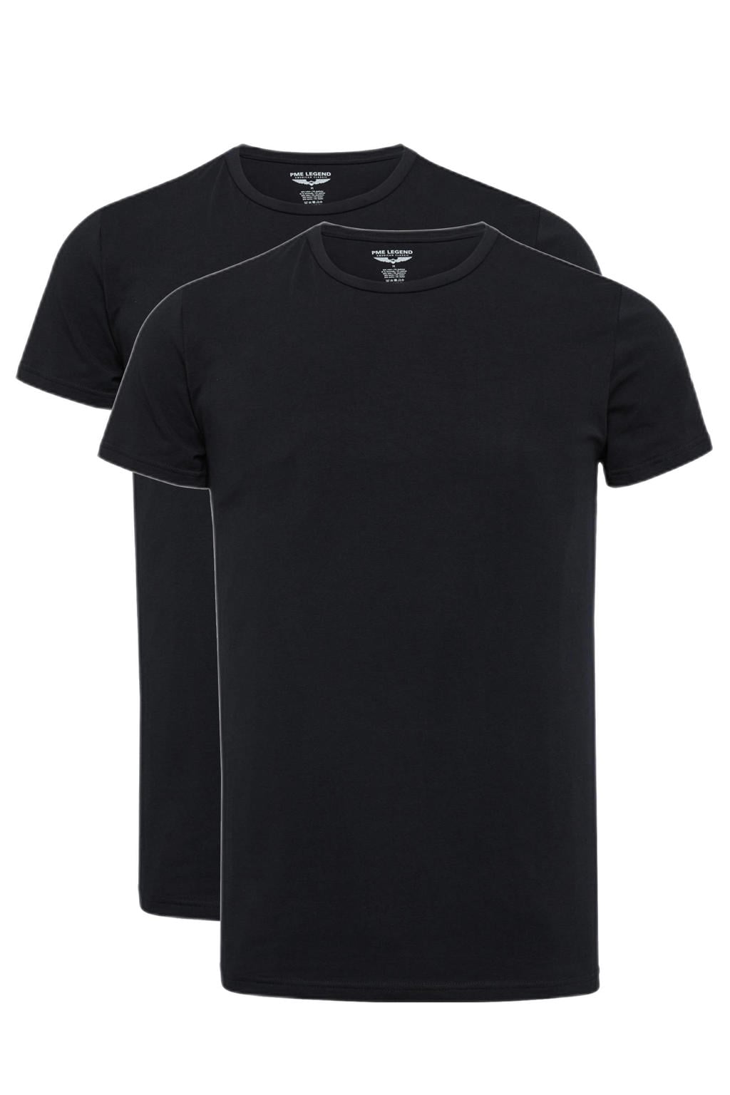 PME Legend basic T-shirt (set van 2) black
