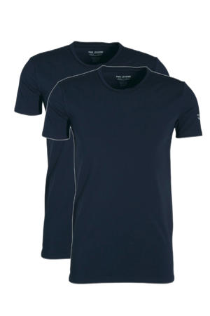 basic T-shirt (set van 2) dark sapphire