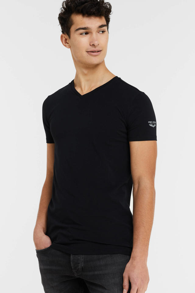 PME basic T-shirt (set van 999 black |