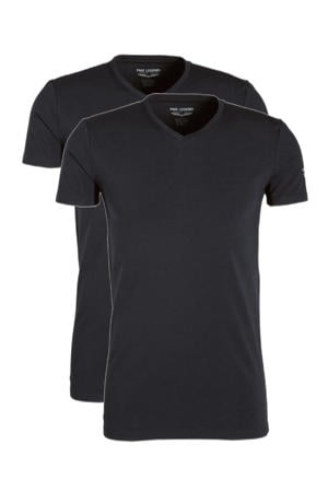 basic T-shirt (set van 2)  black