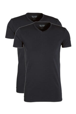 basic T-shirt (set van 2)  black