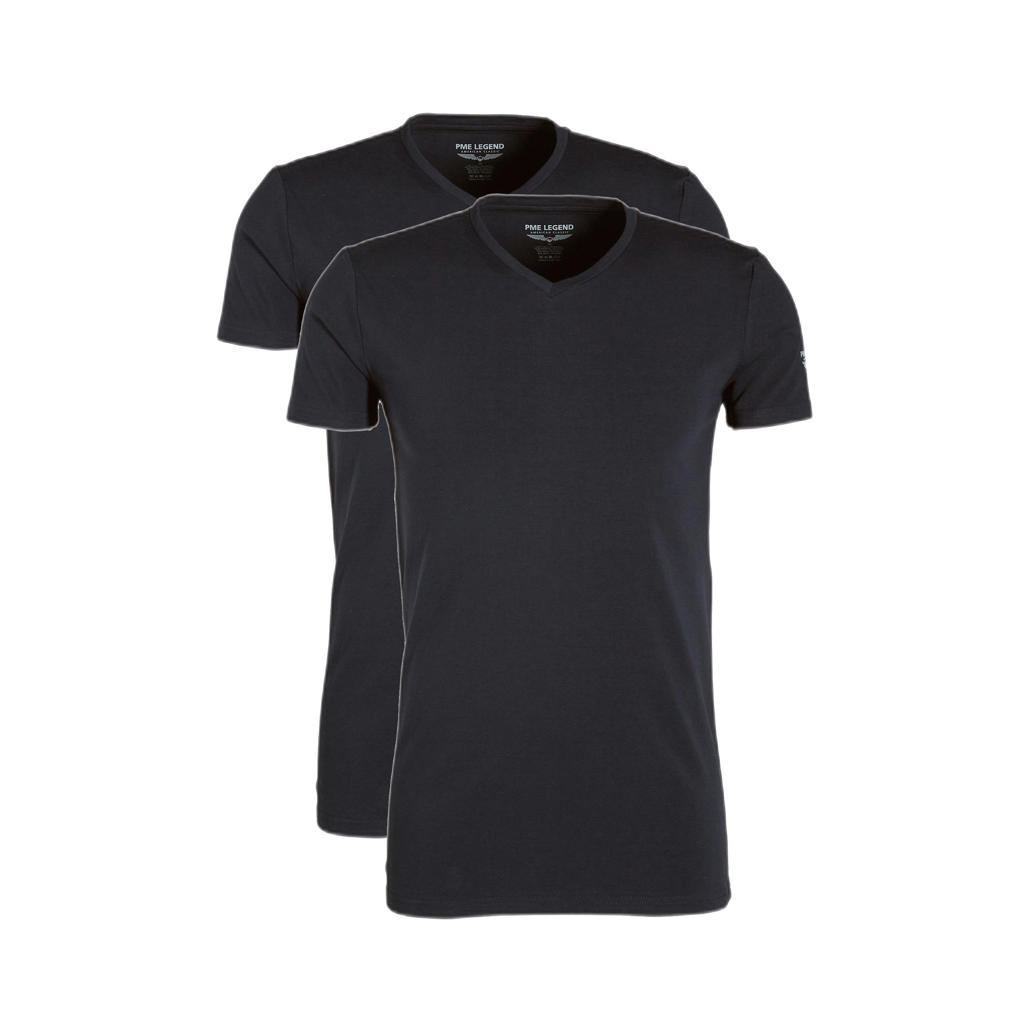 PME Legend basic T-shirt (set van 2) black