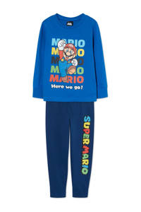 C&A Super Mario   Super Mario pyjama met printopdruk blauw, Blauw