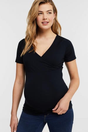 zwangerschaps- en voedingstop donkerblauw