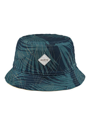 bucket hat Antigua met all-over print donkerblauw