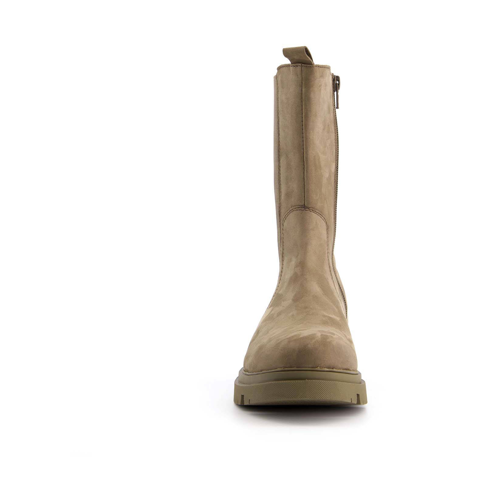 Scapino Harper nubuck chelsea boots taupe | wehkamp