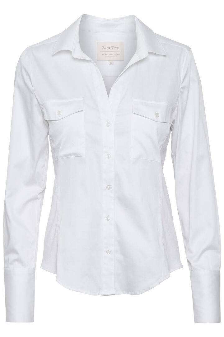 Part Two Cortnellapw met lange mouwen shirt , Wit, Dames online kopen