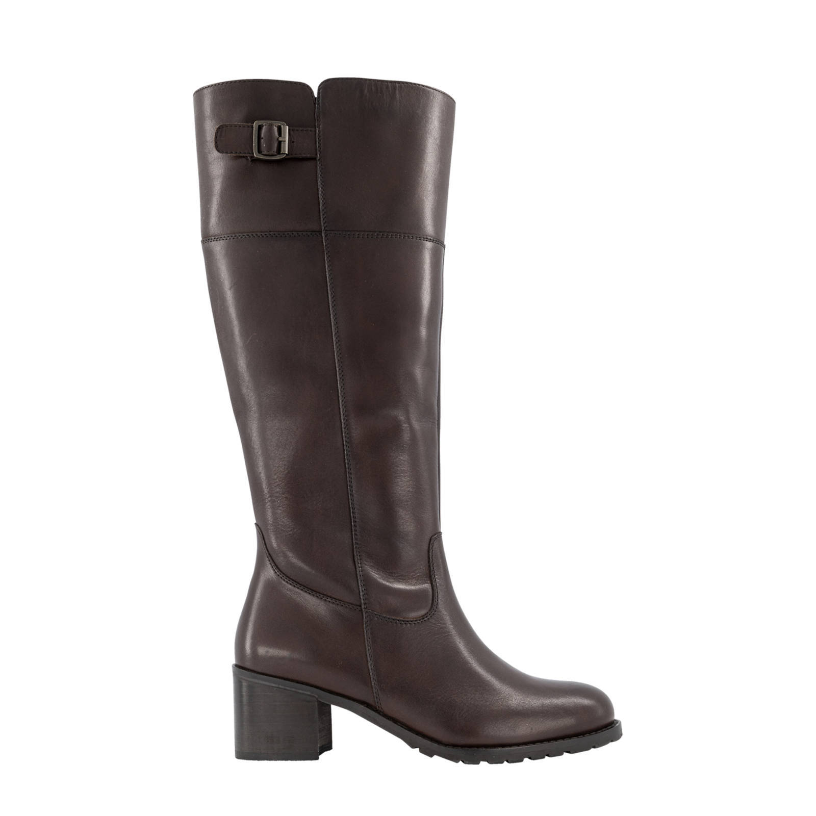 5th Avenue leren laarzen donkerbruin | wehkamp
