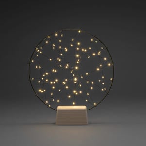 LED dromenvanger matzwart/extra warmwit - 39,5x36 cm - 100 L - binnen - met stekker