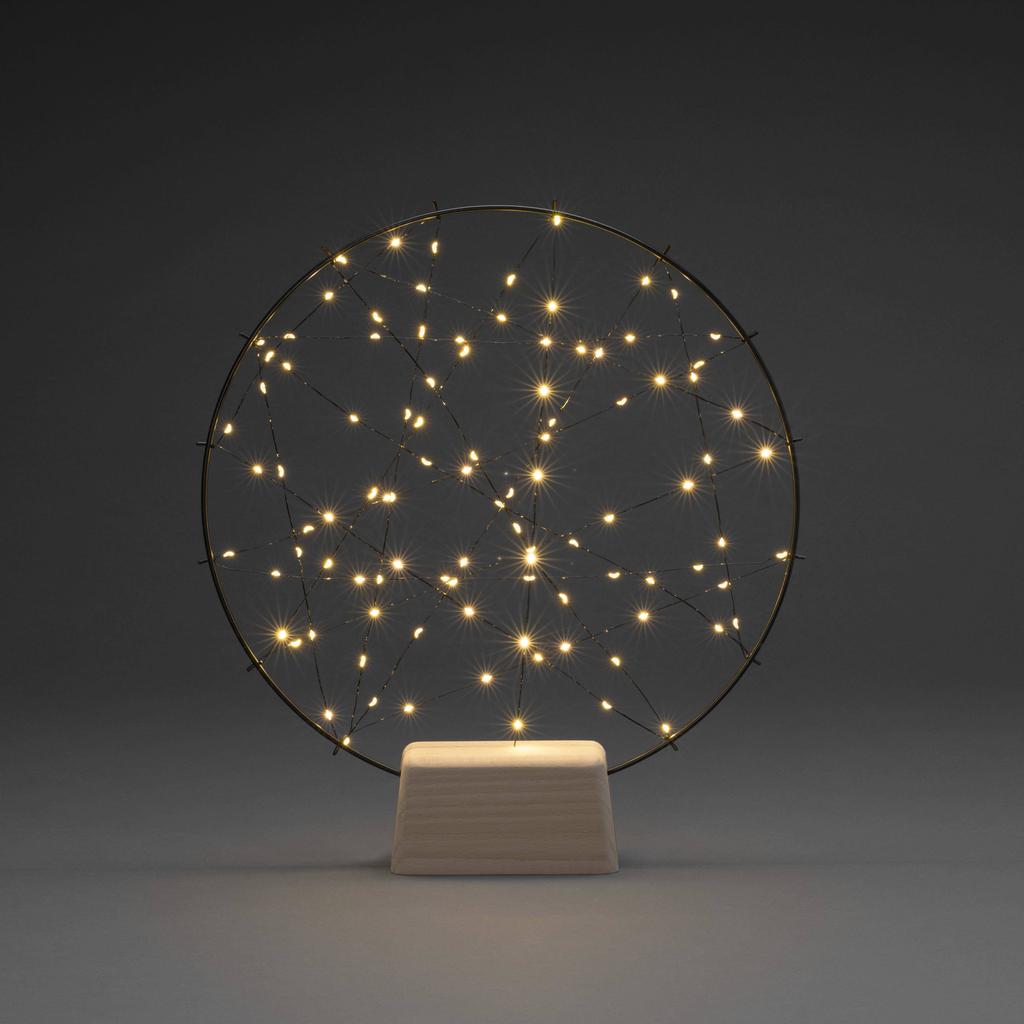 Konstsmide LED dromenvanger matzwart/extra warmwit - 39,5x36 cm - 100 L - binnen - met stekker