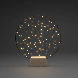 LED dromenvanger matzwart/extra warmwit - 39,5x36 cm - 100 L - binnen - met stekker