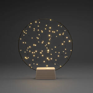 LED dromenvanger matzwart/extra warmwit - 39,5x36 cm - 100 L - binnen - met stekker