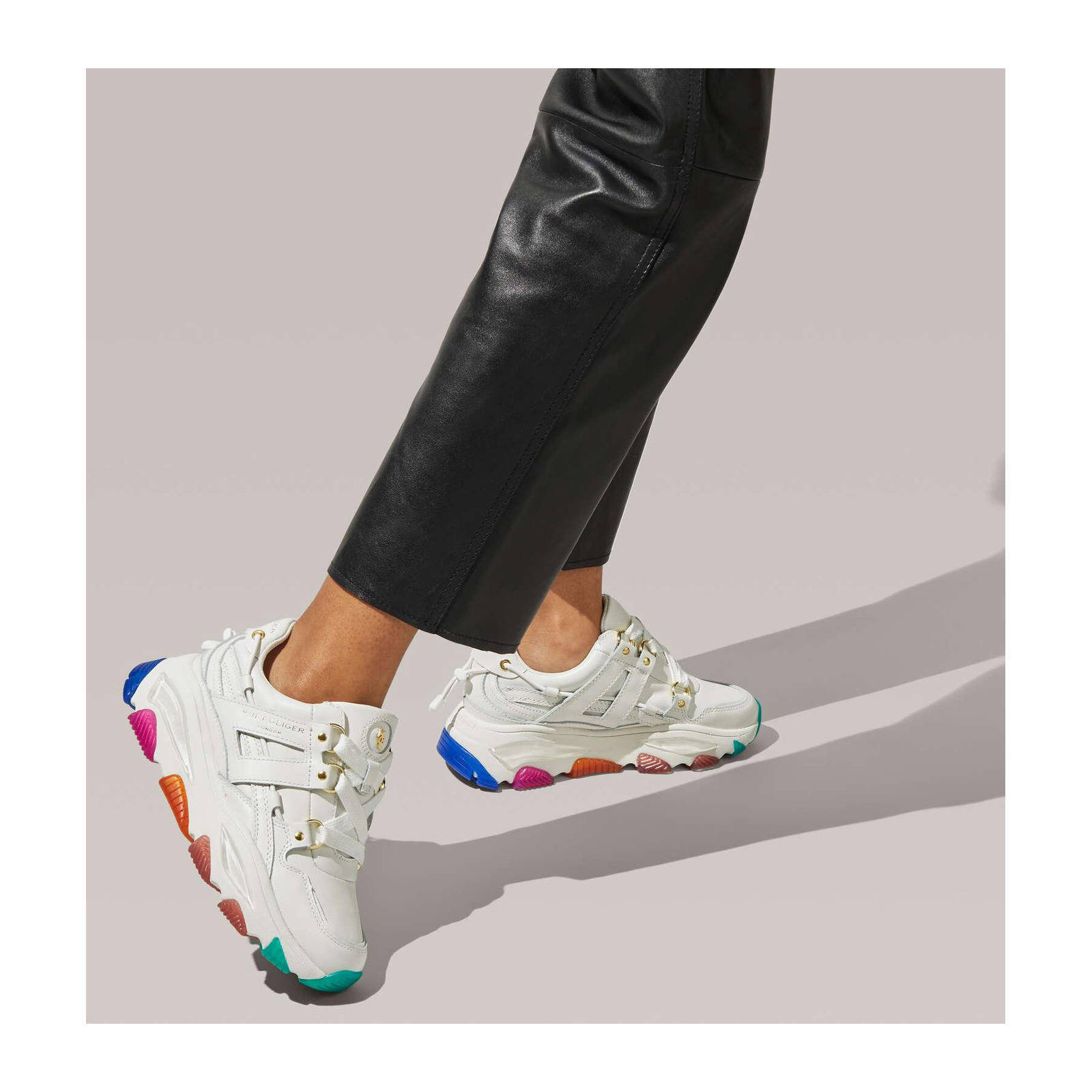 Kurt Geiger Lettie chunky sneakers zilver | wehkamp