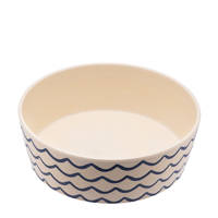 Beco Printed Bowl voerbak - Save the Waves - L, Blauw
