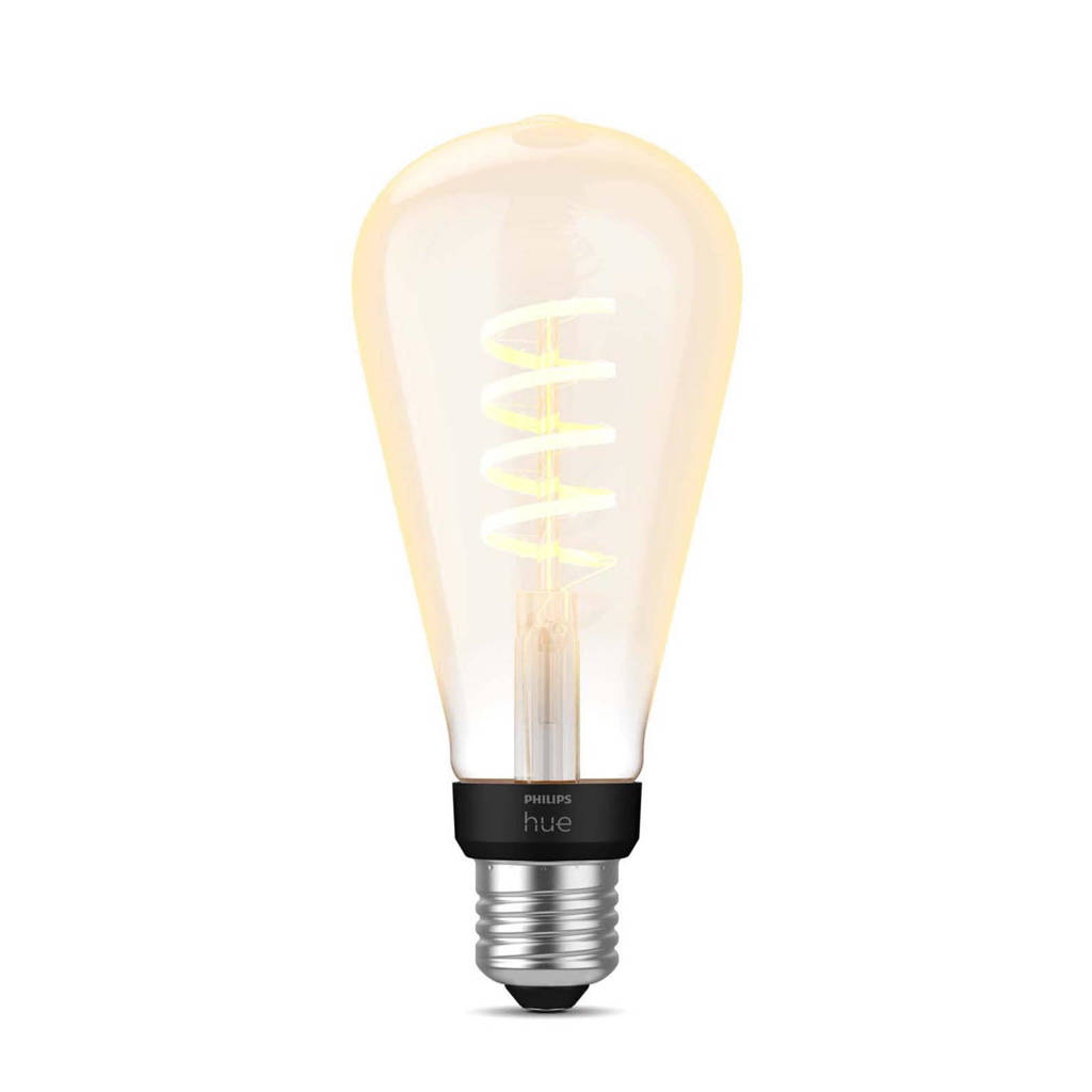 Philips Hue Filament Edisonlamp ST72 E27 1-pack - warm tot koelwit licht, Zwart