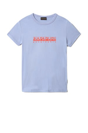 T-shirt Box met logo lichtblauw