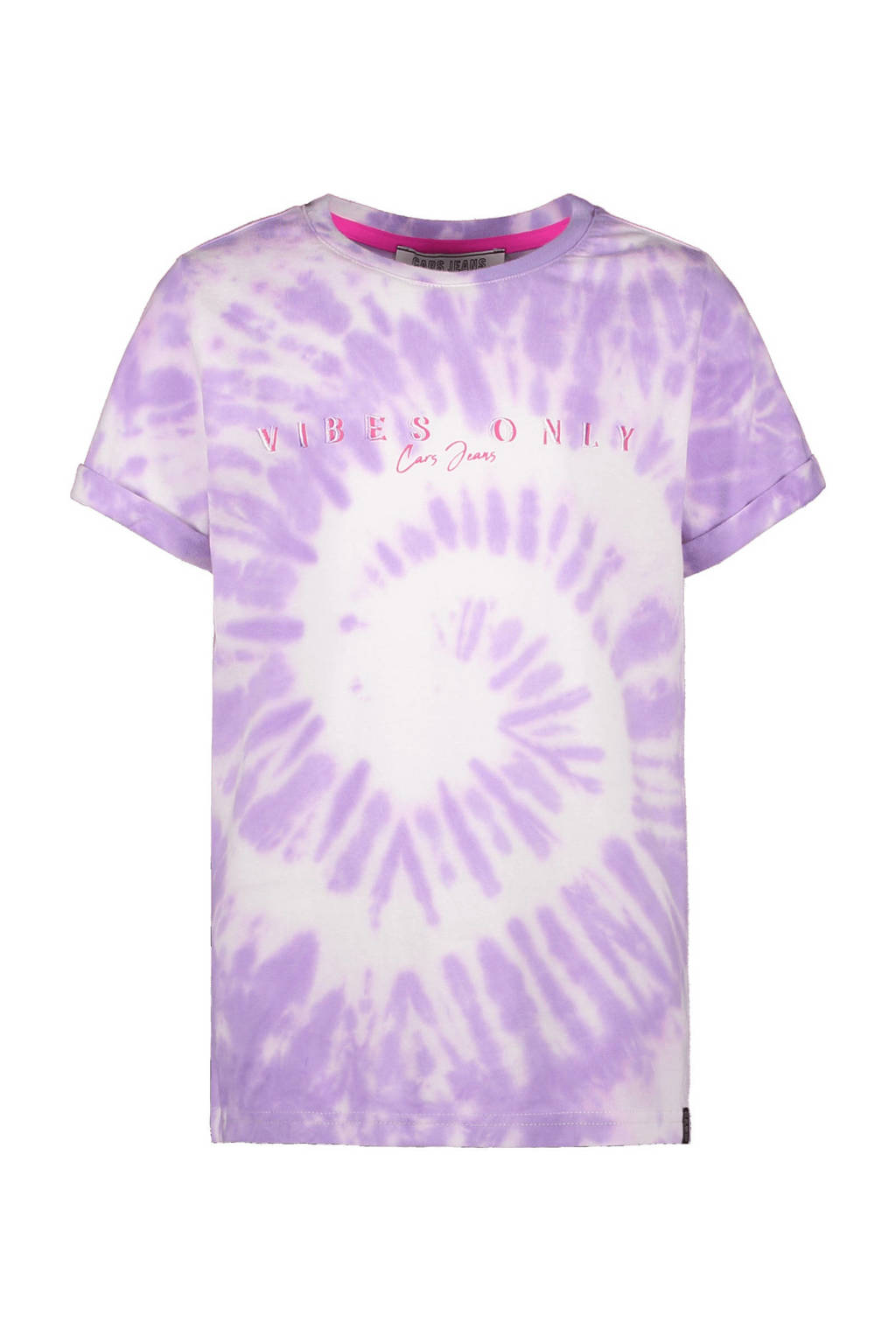 Cars tie-dye T-shirt Yanou lila/wit