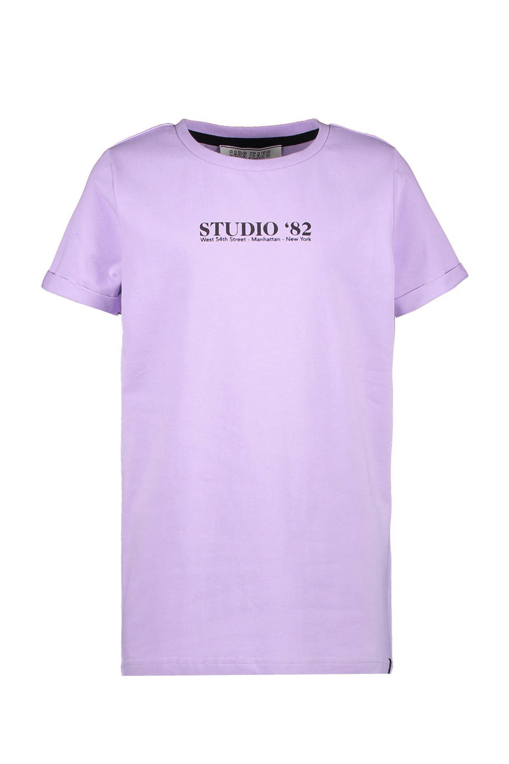 Cars T-shirt Adelle met tekst lila