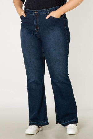 high waist flared jeans Hera dark denim